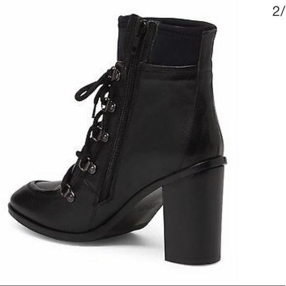 Napoleoni Shoes Napoleoni Leather Lace Up Grannie High Heel Boots Poshmark